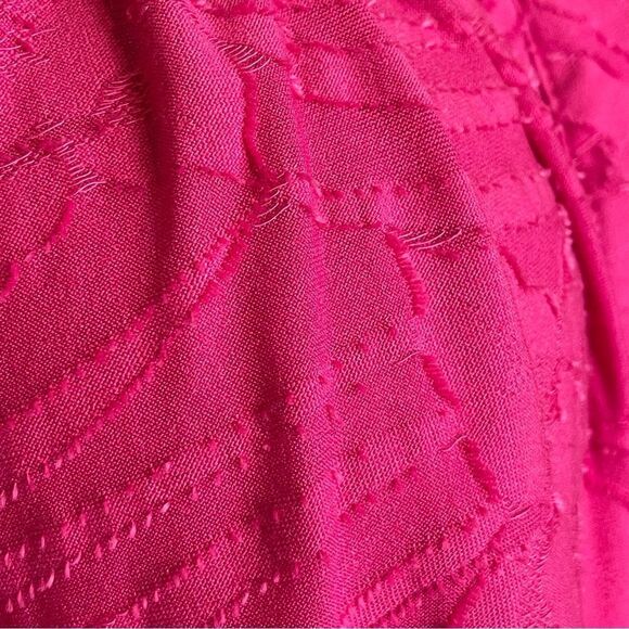 Free People Can’t Stop Dreaming Oversized Tunic Blouse Hot Pink Size Medium - Picture 4 of 14